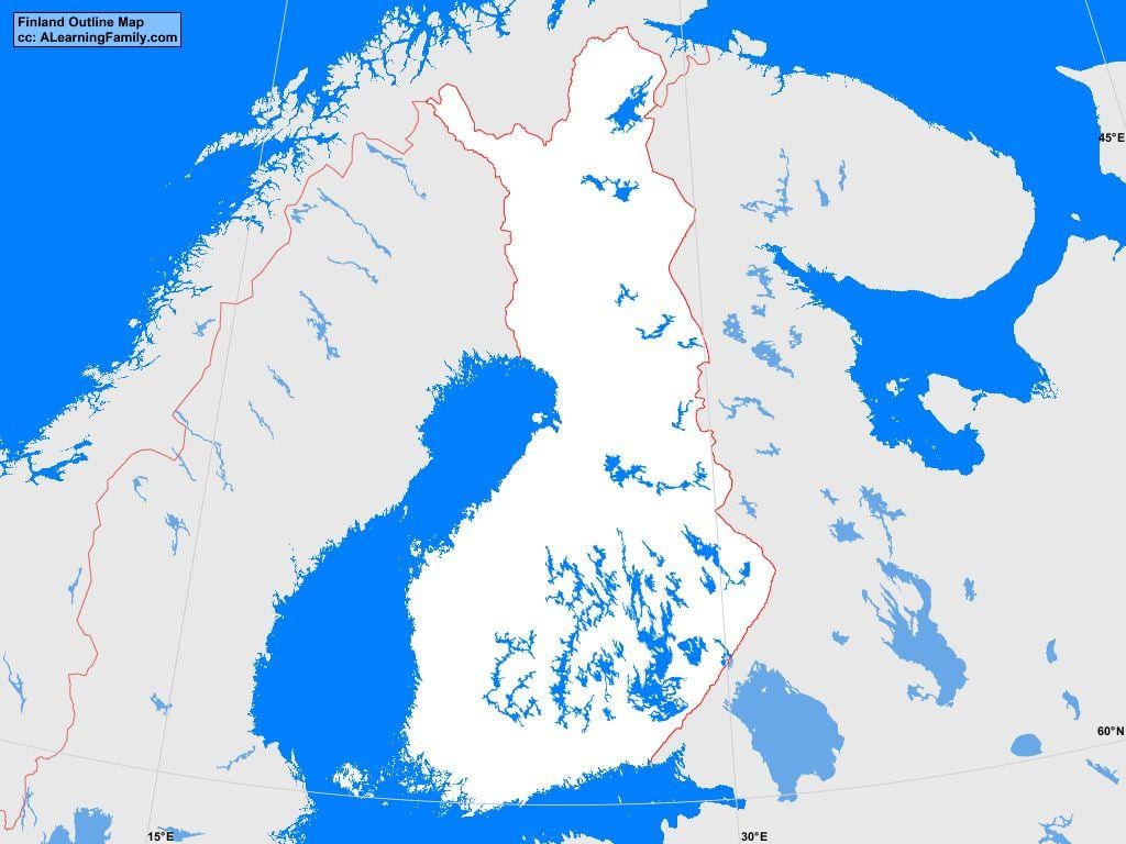 Karta över Finland översikt