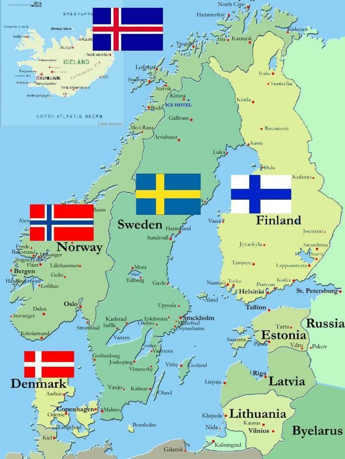 Finland karta över världen