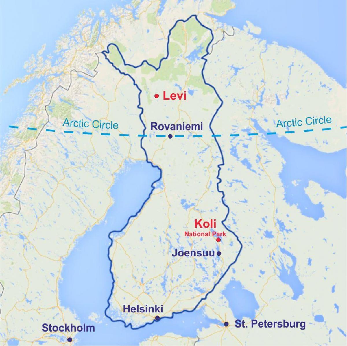 rovaniemi Finland karta