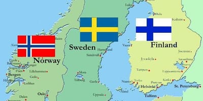 Karta över Finland land