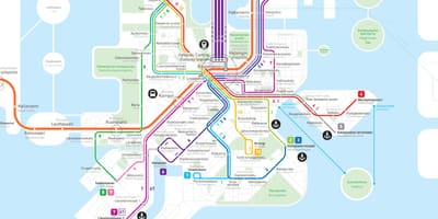 Karta över Finland metro