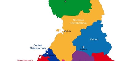 Finland provinser karta