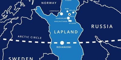 Karta över Finland saariselka